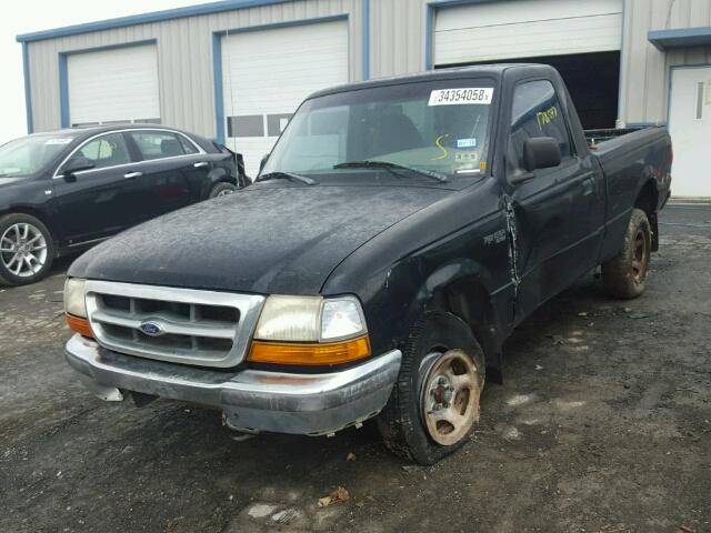 1FTYR10C8WUC20366 - 1998 FORD RANGER BLACK photo 2