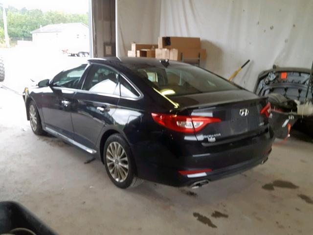 5NPE34AF1FH126211 - 2015 HYUNDAI SONATA SPO BLACK photo 3