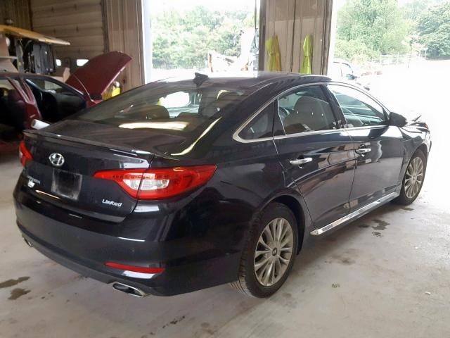 5NPE34AF1FH126211 - 2015 HYUNDAI SONATA SPO BLACK photo 4