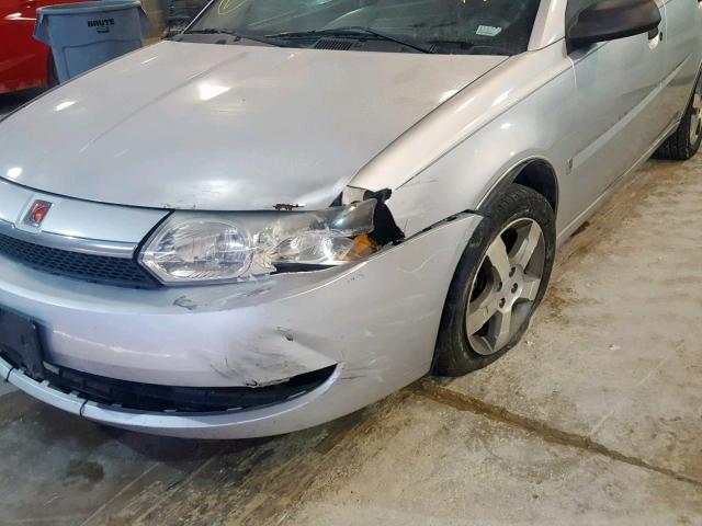 1G8AG52F24Z147902 - 2004 SATURN ION LEVEL SILVER photo 9