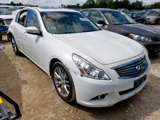 JN1CV6AP9BM304830 - 2011 INFINITI G37 BASE WHITE photo 1