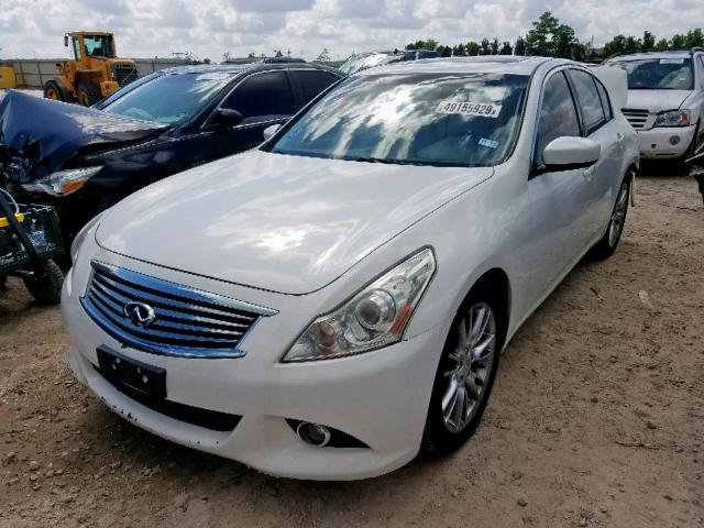 JN1CV6AP9BM304830 - 2011 INFINITI G37 BASE WHITE photo 2