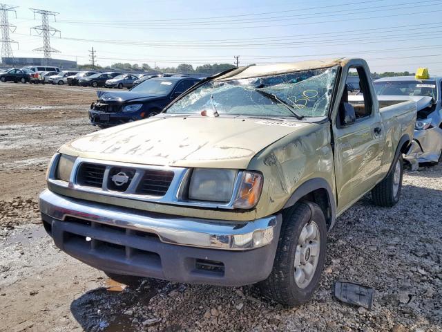 1N6DD21S9WC300528 - 1998 NISSAN FRONTIER X GREEN photo 2