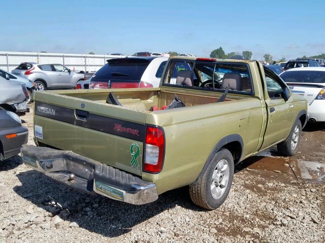 1N6DD21S9WC300528 - 1998 NISSAN FRONTIER X GREEN photo 4