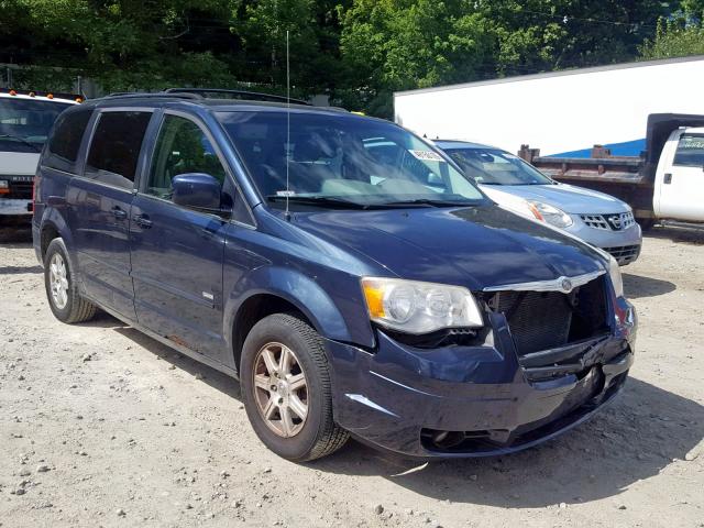 2A8HR54P58R759511 - 2008 CHRYSLER TOWN & COU BLUE photo 1