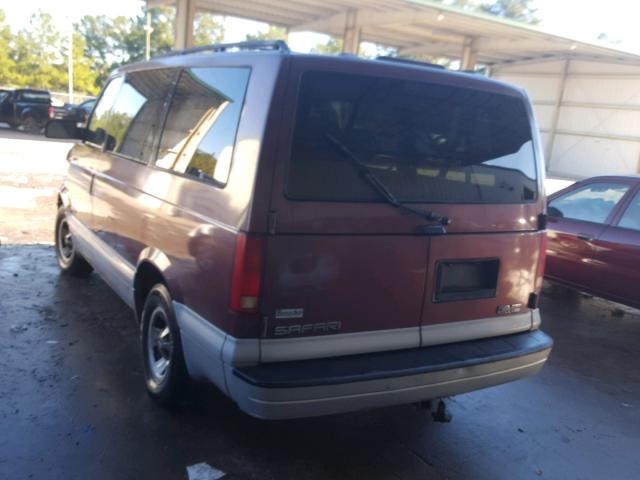 1GKDM19W4WB502546 - 1998 GMC SAFARI XT BURGUNDY photo 3