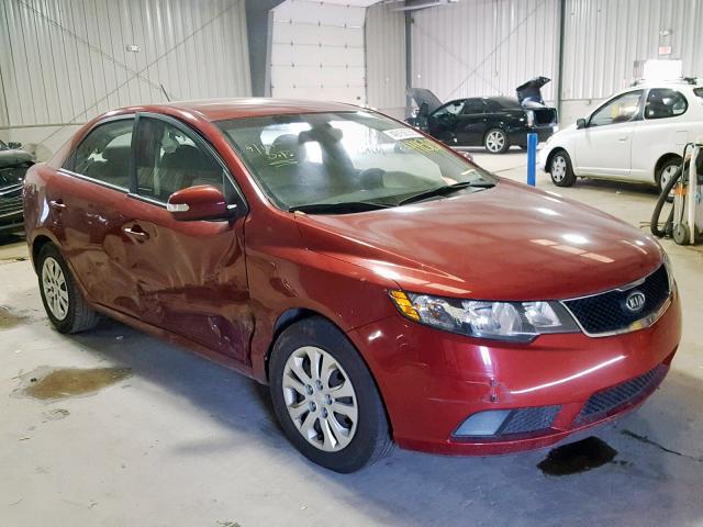 KNAFU4A23A5837624 - 2010 KIA FORTE EX RED photo 1