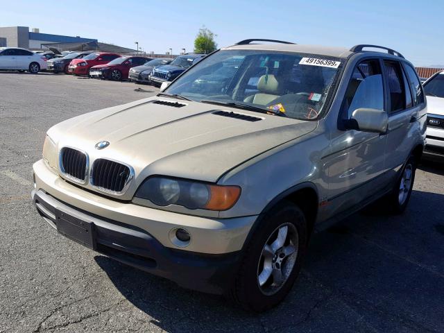 WBAFA53541LM84893 - 2001 BMW X5 3.0I GOLD photo 2