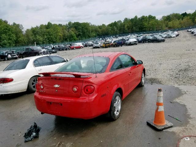 1G1AL15F777357264 - 2007 CHEVROLET COBALT LT RED photo 4