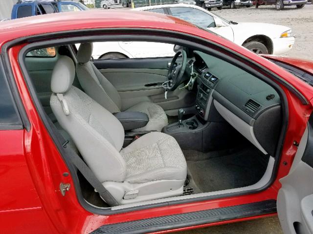 1G1AL15F777357264 - 2007 CHEVROLET COBALT LT RED photo 5