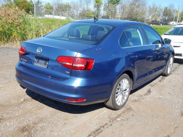 3VWLA7AJXFM328538 - 2015 VOLKSWAGEN JETTA TDI BLUE photo 4