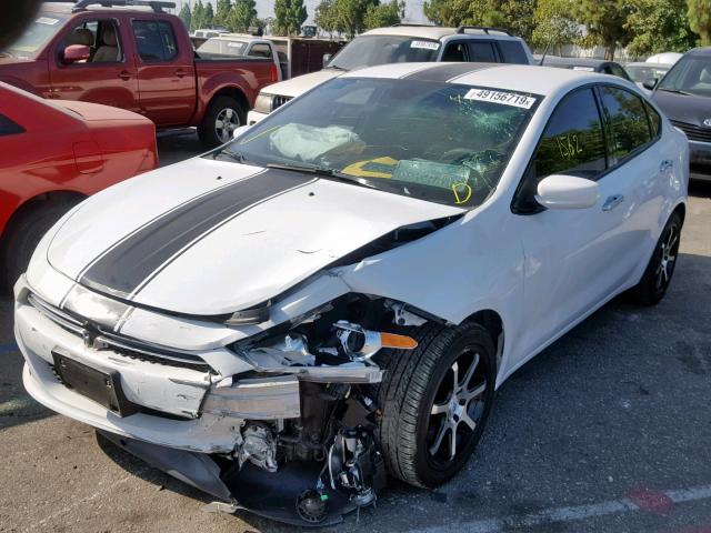 1C3CDFFA5GD817850 - 2016 DODGE DART SXT S WHITE photo 2