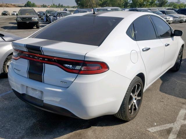 1C3CDFFA5GD817850 - 2016 DODGE DART SXT S WHITE photo 4