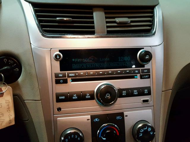 1G1ZC5E05CF203738 - 2012 CHEVROLET MALIBU 1LT SILVER photo 9