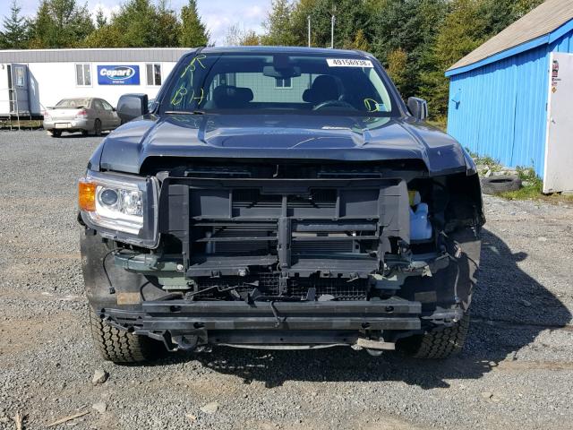 1GTH6BE3XF1158932 - 2015 GMC CANYON SLE GRAY photo 9