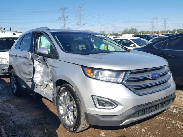 2FMTK4K94FBB43711 - 2015 FORD EDGE TITAN SILVER photo 1