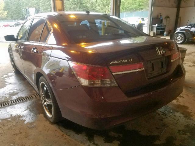 1HGCP2F83BA137093 - 2011 HONDA ACCORD EXL RED photo 3