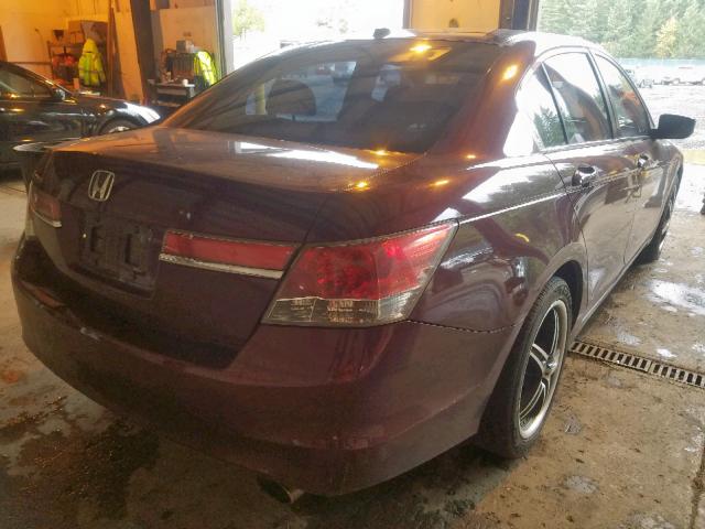 1HGCP2F83BA137093 - 2011 HONDA ACCORD EXL RED photo 4