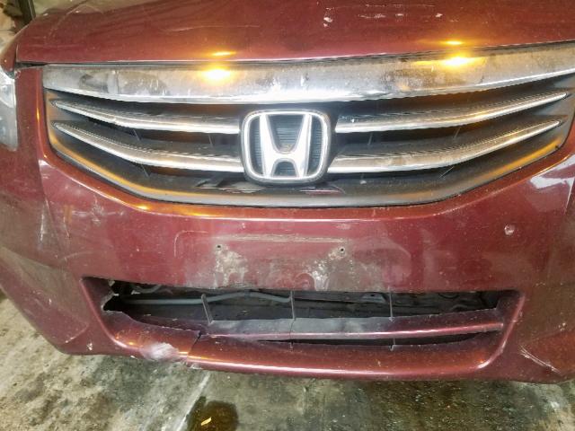 1HGCP2F83BA137093 - 2011 HONDA ACCORD EXL RED photo 9