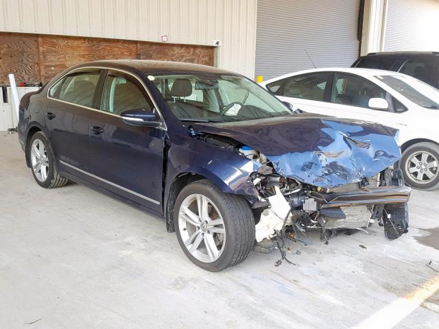 1VWBN7A36CC022239 - 2012 VOLKSWAGEN PASSAT SE BLUE photo 1