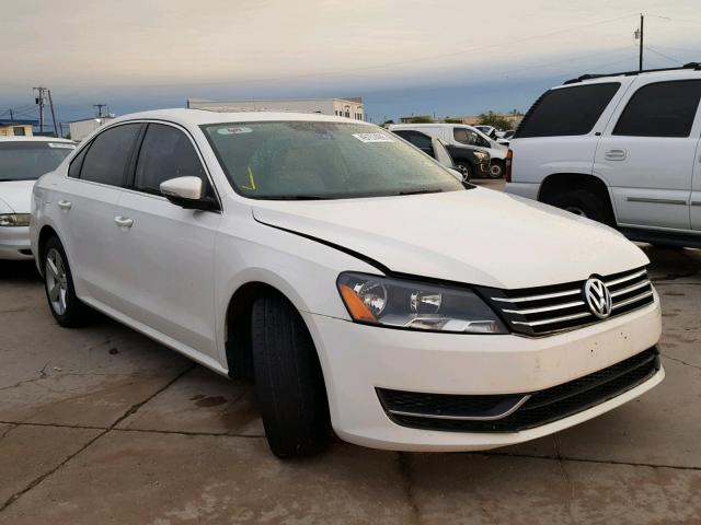 1VWBH7A3XCC096688 - 2012 VOLKSWAGEN PASSAT SE WHITE photo 1