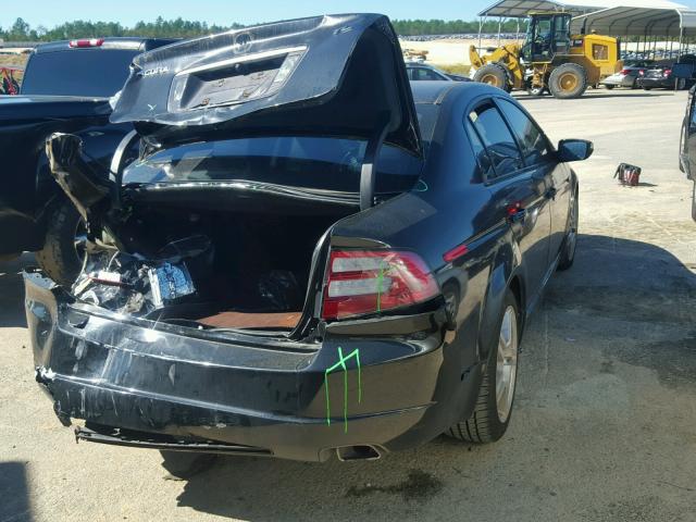 19UUA66288A803494 - 2008 ACURA TL BLACK photo 4