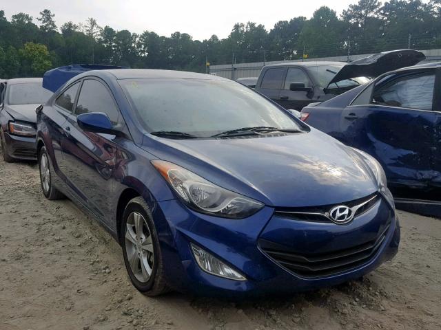 KMHDH6AE9DU012830 - 2013 HYUNDAI ELANTRA CO BLUE photo 1