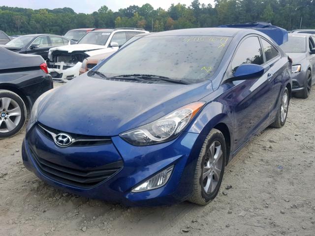 KMHDH6AE9DU012830 - 2013 HYUNDAI ELANTRA CO BLUE photo 2