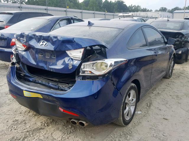 KMHDH6AE9DU012830 - 2013 HYUNDAI ELANTRA CO BLUE photo 4