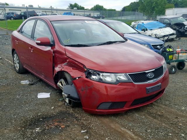 KNAFU4A24A5809878 - 2010 KIA FORTE EX RED photo 1