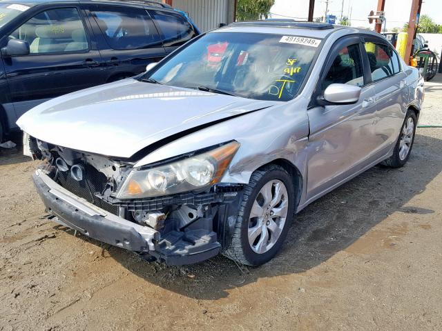 1HGCP26818A016328 - 2008 HONDA ACCORD EXL SILVER photo 2