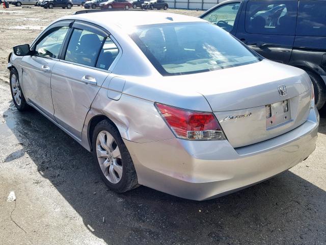 1HGCP26818A016328 - 2008 HONDA ACCORD EXL SILVER photo 3