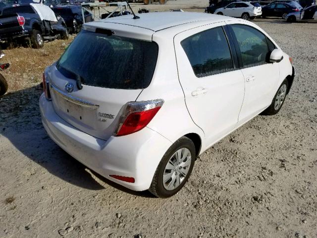 JTDKTUD33CD540743 - 2012 TOYOTA YARIS WHITE photo 4