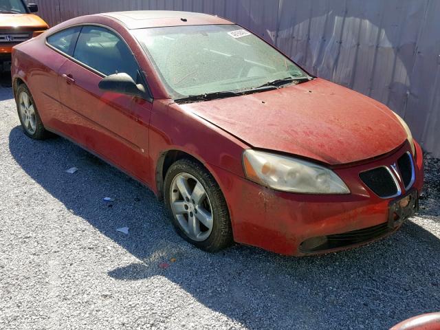 1G2ZH178864181680 - 2006 PONTIAC G6 GT RED photo 1