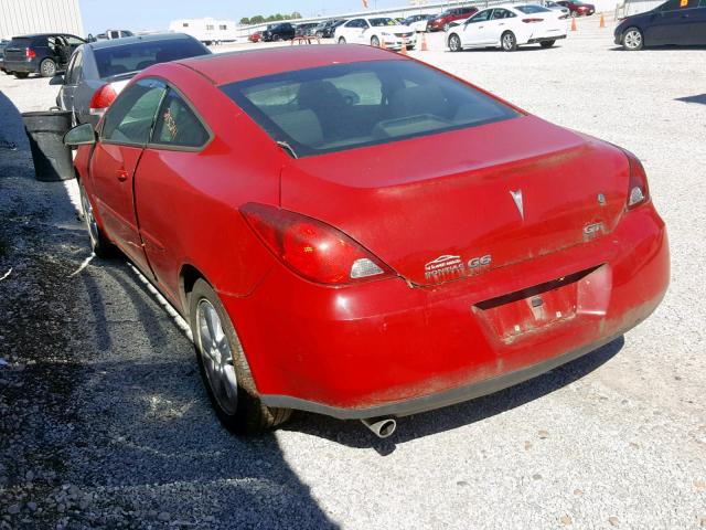 1G2ZH178864181680 - 2006 PONTIAC G6 GT RED photo 3