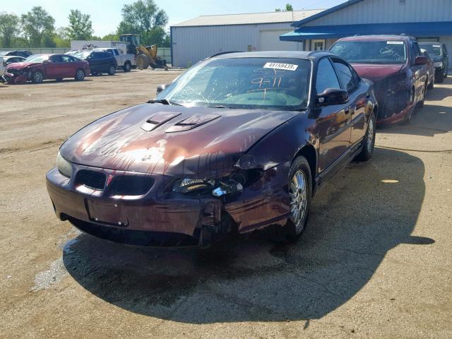 1G2WP52K32F206273 - 2002 PONTIAC GRAND PRIX PURPLE photo 2