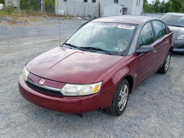 1G8AJ52F53Z153032 - 2003 SATURN ION LEVEL MAROON photo 2