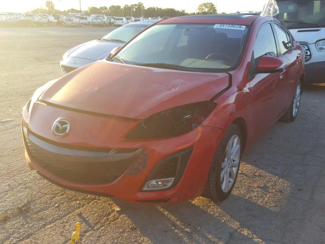 JM1BL1S56A1206031 - 2010 MAZDA 3 S RED photo 2