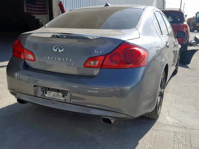 JN1CV6AP5DM711823 - 2013 INFINITI G37 BASE GRAY photo 4