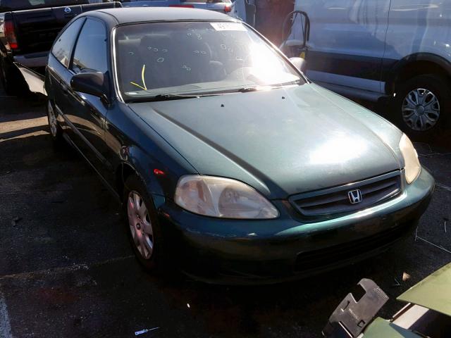 1HGEJ6127XL026773 - 1999 HONDA CIVIC DX GREEN photo 1