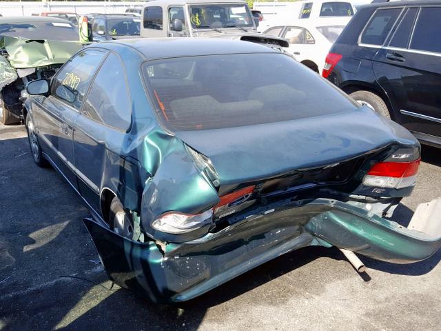 1HGEJ6127XL026773 - 1999 HONDA CIVIC DX GREEN photo 3