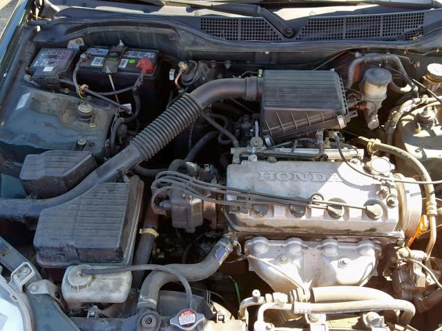 1HGEJ6127XL026773 - 1999 HONDA CIVIC DX GREEN photo 7