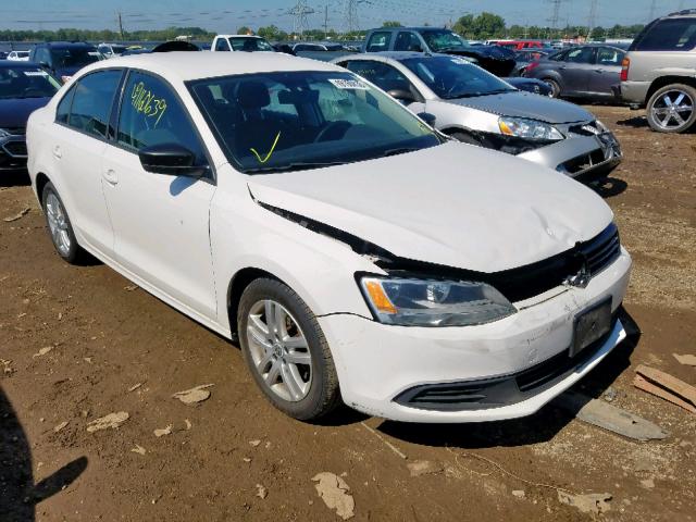 3VW2K7AJ5BM021622 - 2011 VOLKSWAGEN JETTA BASE WHITE photo 1