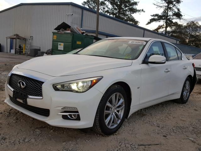 JN1BV7AR2EM693401 - 2014 INFINITI Q50 BASE WHITE photo 2