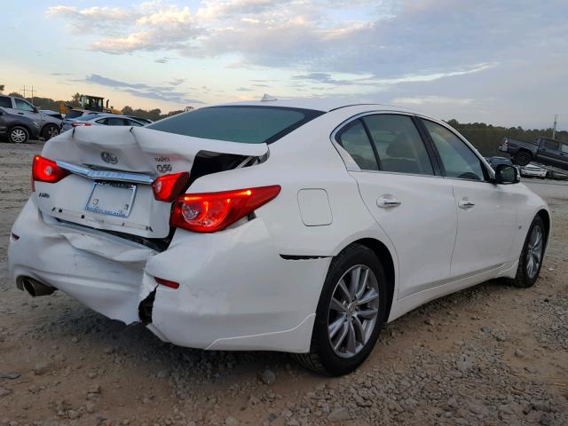 JN1BV7AR2EM693401 - 2014 INFINITI Q50 BASE WHITE photo 4