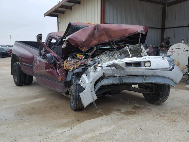 3B7MC33672M226966 - 2002 DODGE RAM 3500 BURGUNDY photo 1