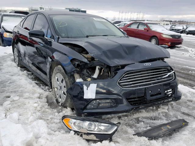 3FA6P0G73ER249544 - 2014 FORD FUSION S BLACK photo 1