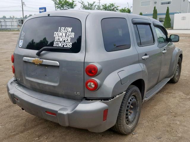 3GNDA13D57S548136 - 2007 CHEVROLET HHR LS GRAY photo 4