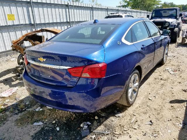 1G1125S36EU139397 - 2014 CHEVROLET IMPALA LT BLUE photo 4