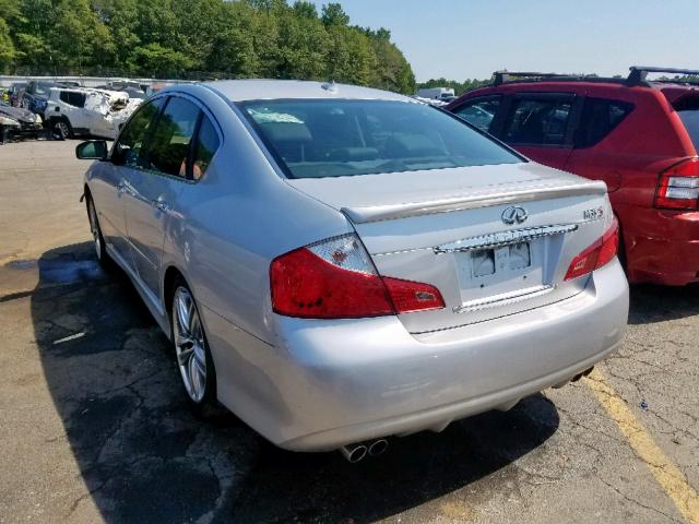 JNKAY01E28M606653 - 2008 INFINITI M35 BASE SILVER photo 3